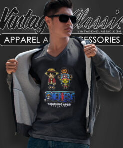 One Piece Luffy And Chopper X Milo V Neck TShirt