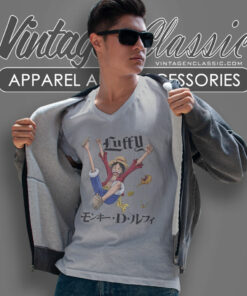 One Piece Monkey Dluffy V Neck TShirt