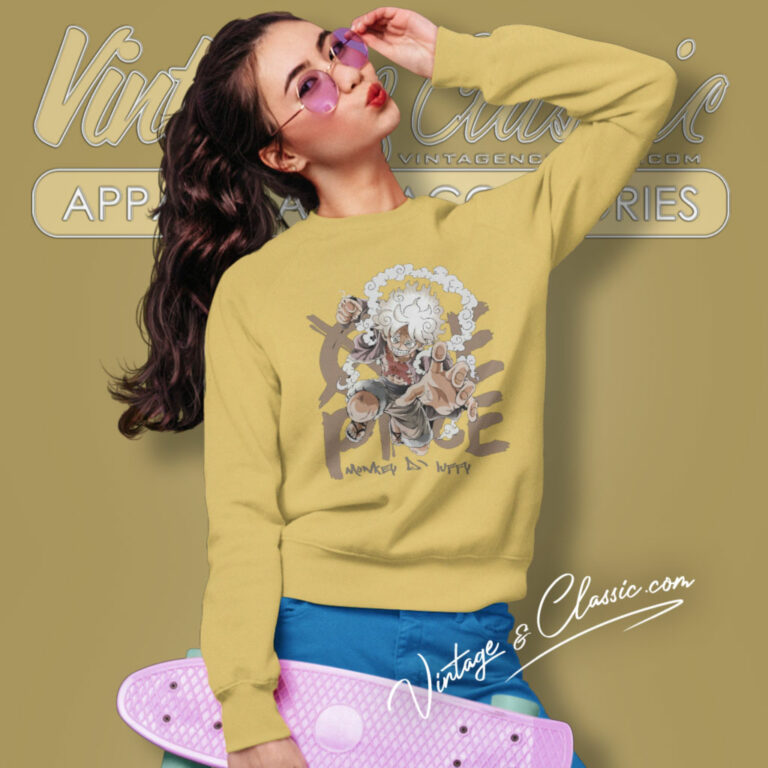 One Piece Shirt Monkey Dluffy Sweatshirt One Piece Shirt Monkey Dluffy Sweatshirt