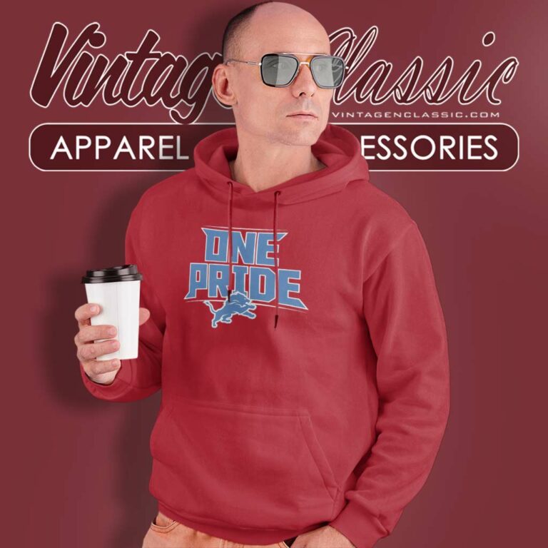 One Pride Detroit Lions Logo Nfl Hoodie One Pride Detroit Lions Logo Nfl Hoodie