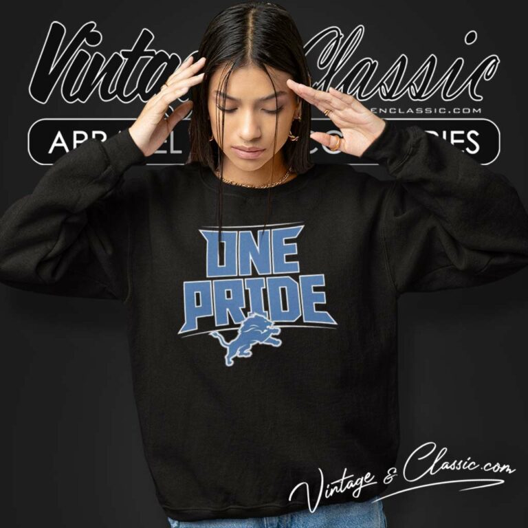 One Pride Detroit Lions Logo Nfl Sweatshirt One Pride Detroit Lions Logo Nfl Sweatshirt