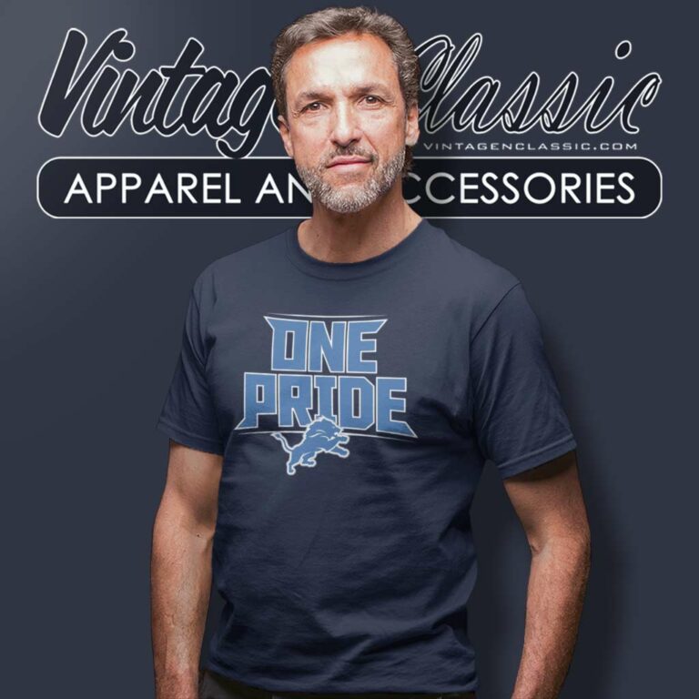 One Pride Detroit Lions Logo Nfl T Shirt One Pride Detroit Lions Logo Nfl T Shirt