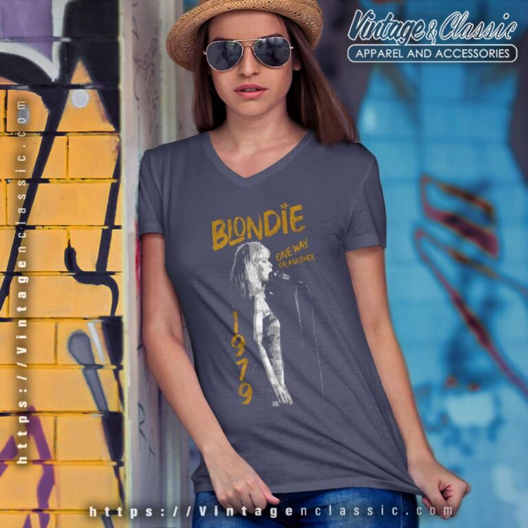 One Way Or Another Parallel Lines Album V Neck TShirt One Way Or Another Parallel Lines Album V Neck TShirt