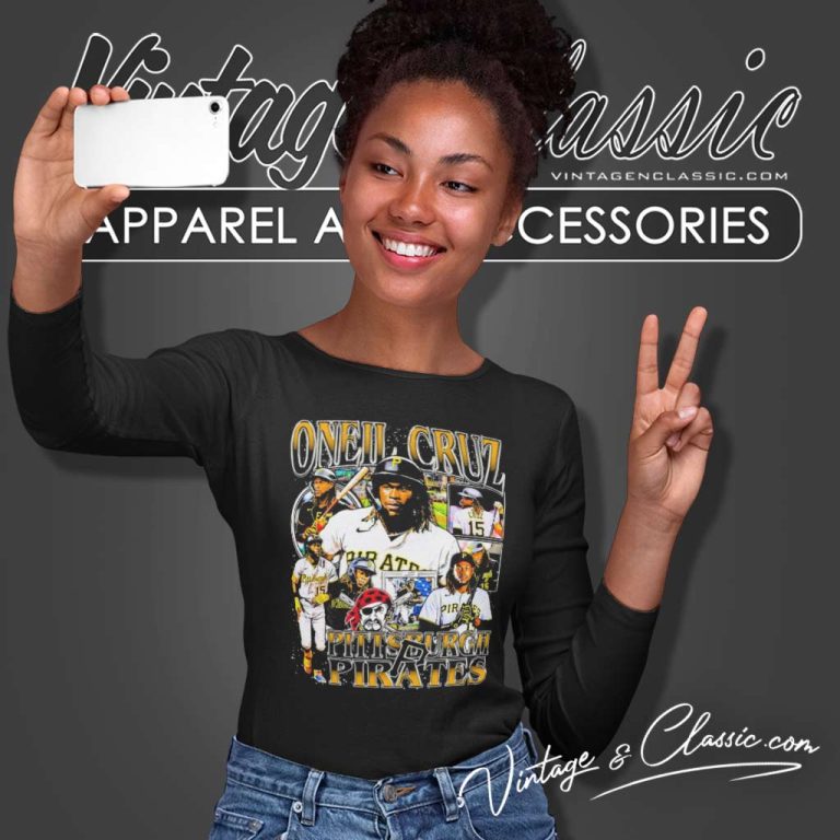 Oneil Cruz Pittsburgh Pirates Long Sleeve Tee 1 Oneil Cruz Pittsburgh Pirates Long Sleeve Tee 1
