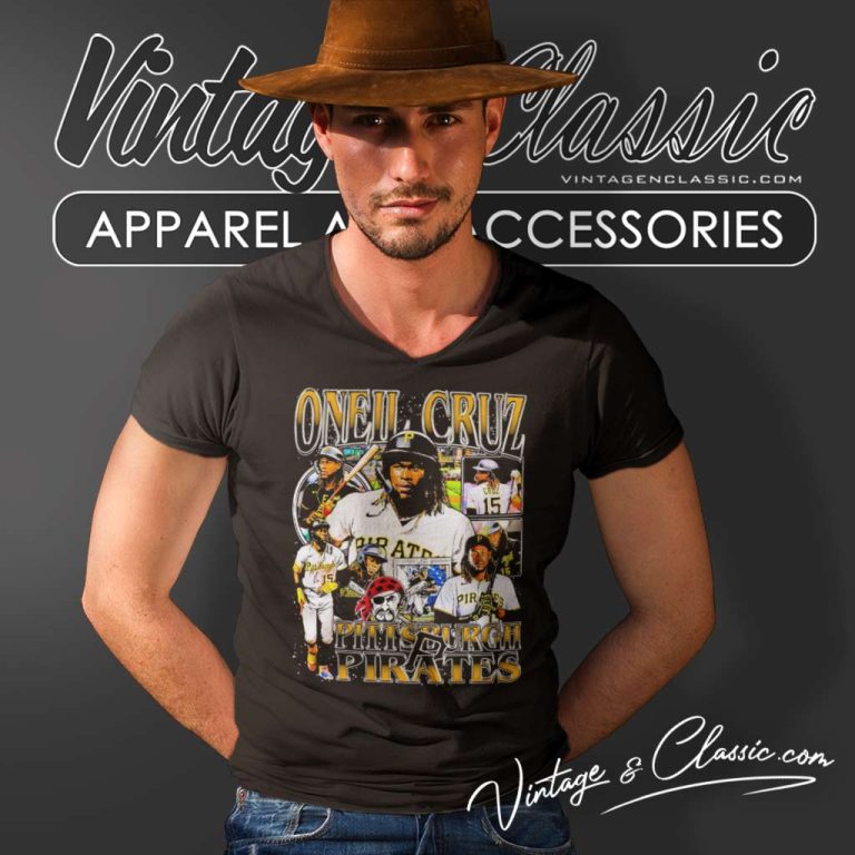 Oneil Cruz Pittsburgh Pirates V Neck TShirt 1 Oneil Cruz Pittsburgh Pirates V Neck TShirt 1