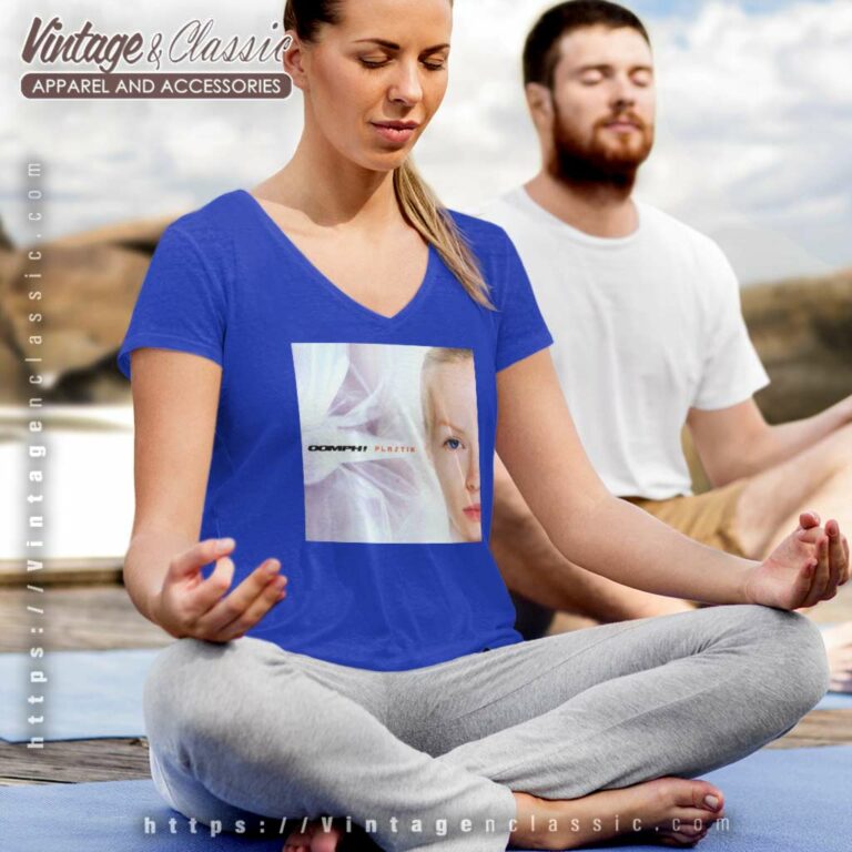 Oomph Shirt Plastik Album Cover V Neck TShirt Oomph Shirt Plastik Album Cover V Neck TShirt