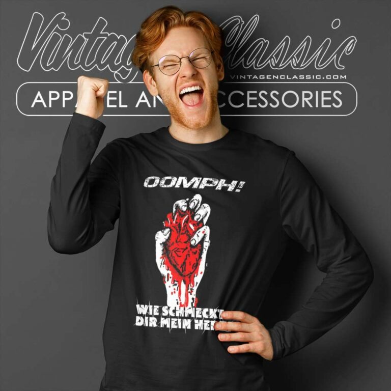 Oomph Shirt Wie Schmeckt Dir Mein Herz Long Sleeve Tee Oomph Shirt Wie Schmeckt Dir Mein Herz Long Sleeve Tee