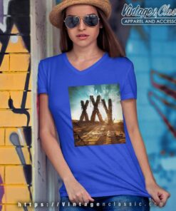 Oomph Shirt Xxv Album Cover V Neck TShirt