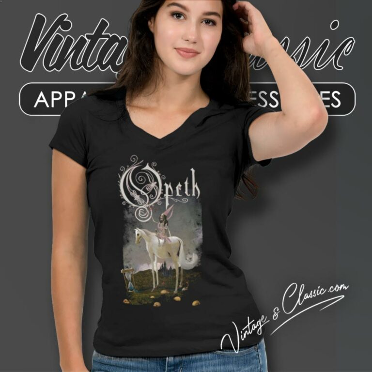 Opeth Horse V Neck TShirt Opeth Horse V Neck TShirt