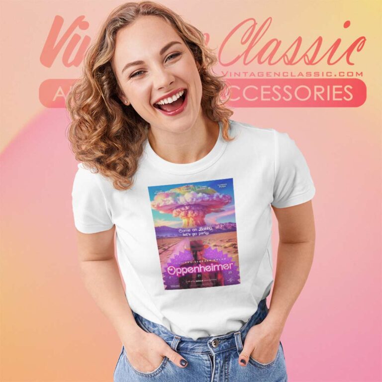 Oppenheimer Poster Barbie Edition Women TShirt Oppenheimer Poster Barbie Edition Women TShirt