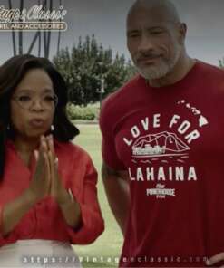 Oprah Dwayne Johnson Donate Maui Wildfire Relief Fund