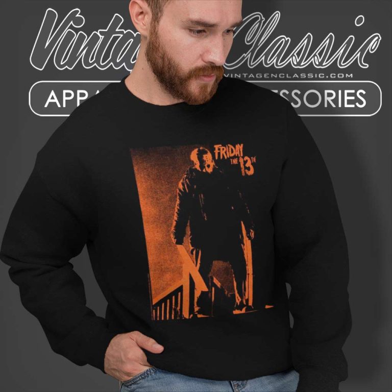 Orange Jason Friday The 13th Sweatshirt Orange Jason Friday The 13th Sweatshirt