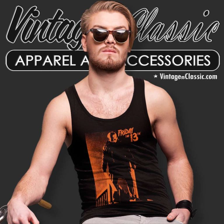 Orange Jason Friday The 13th Tank Top Racerback Orange Jason Friday The 13th Tank Top Racerback