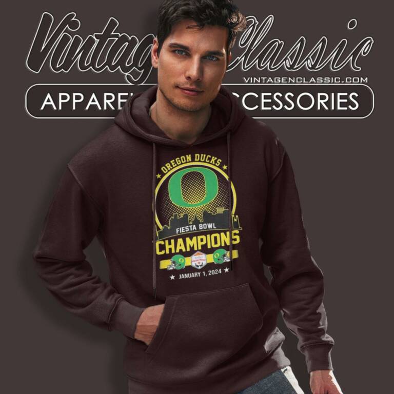 Oregon Duck Football Fiesta Bowl Champions Skyline January 1 2024 Hoodie Oregon Duck Football Fiesta Bowl Champions Skyline January 1 2024 Hoodie
