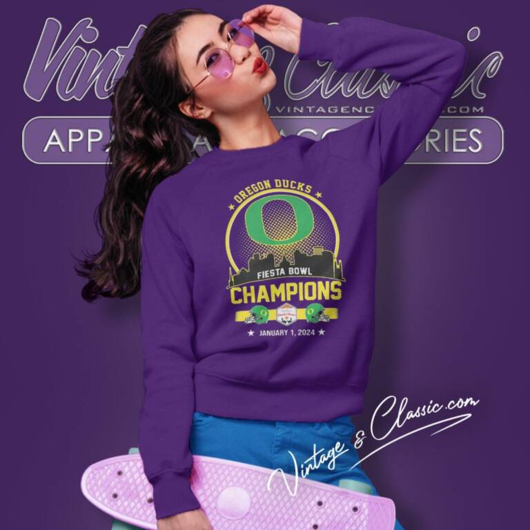 Oregon Duck Football Fiesta Bowl Champions Skyline January 1 2024 Sweatshirt Oregon Duck Football Fiesta Bowl Champions Skyline January 1 2024 Sweatshirt