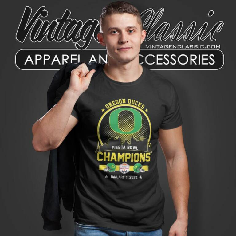 Oregon Duck Football Fiesta Bowl Champions Skyline January 1 2024 T Shirt Oregon Duck Football Fiesta Bowl Champions Skyline January 1 2024 T Shirt