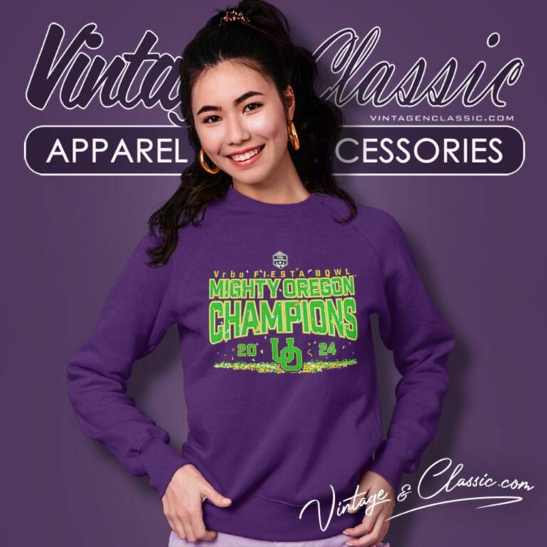 Oregon Ducks 2024 Fiesta Bowl Champions Sweatshirt Oregon Ducks 2024 Fiesta Bowl Champions Sweatshirt