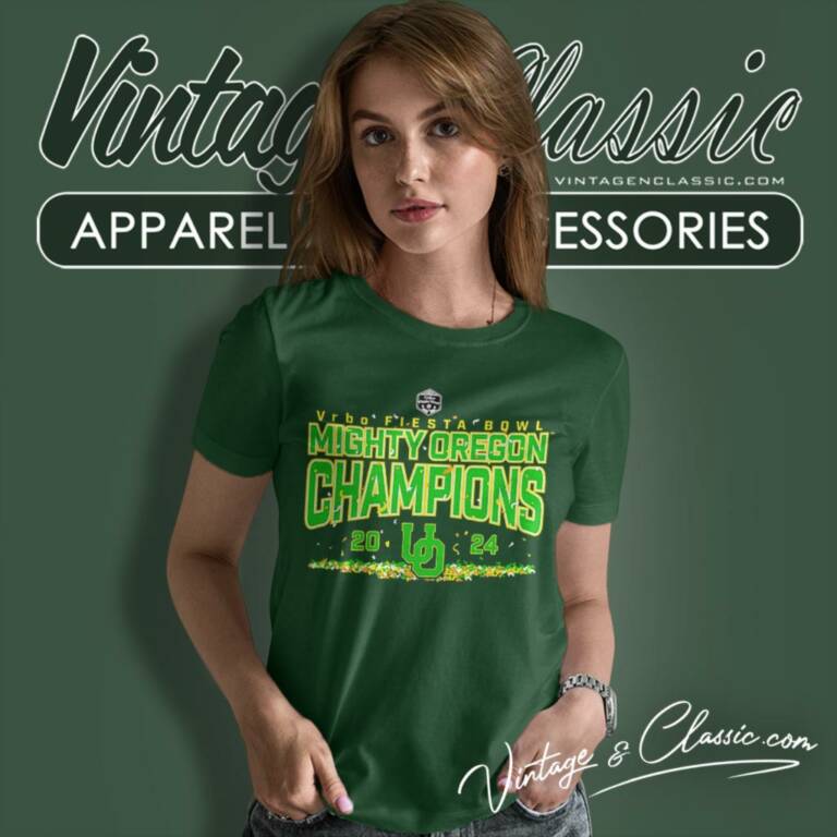 Oregon Ducks 2024 Fiesta Bowl Champions Women T Shirt Oregon Ducks 2024 Fiesta Bowl Champions Women T Shirt