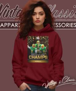 Oregon Ducks Fiesta Bowl Champions College Football Game Season 2023 2024 Hoodie