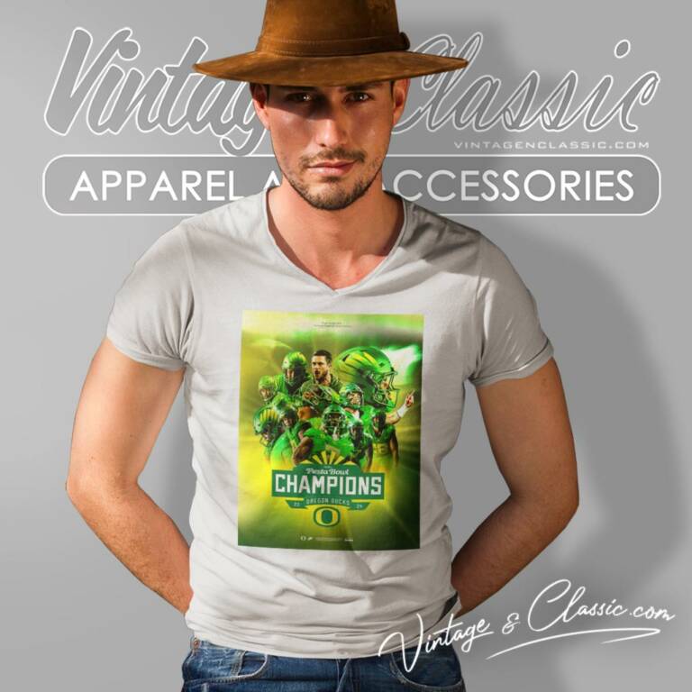 Oregon Ducks Football Is Fiesta Bowl Champions College Football 2024 V Neck TShirt Oregon Ducks Football Is Fiesta Bowl Champions College Football 2024 V Neck TShirt