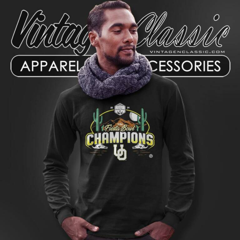 Oregon Ducks Football Vrbo Fiesta Bowl Champions 2024 Long Sleeve Tee Oregon Ducks Football Vrbo Fiesta Bowl Champions 2024 Long Sleeve Tee