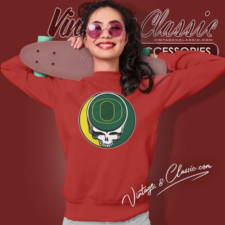 Oregon Ducks Grateful Dead Steal Your Face Sweatshirt Oregon Ducks Grateful Dead Steal Your Face Sweatshirt
