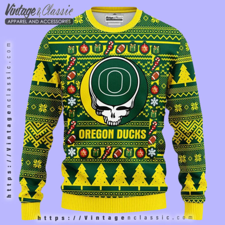 Oregon Ducks Grateful Dead Ugly Sweater Ugly Christmas Sweater Oregon Ducks Grateful Dead Ugly Sweater Ugly Christmas Sweater