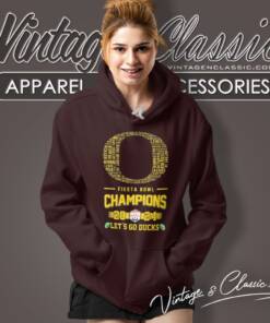 Oregon Ducks Logo Players Names 2024 Fiesta Bowl Champions Lets Go Ducks Hoodie