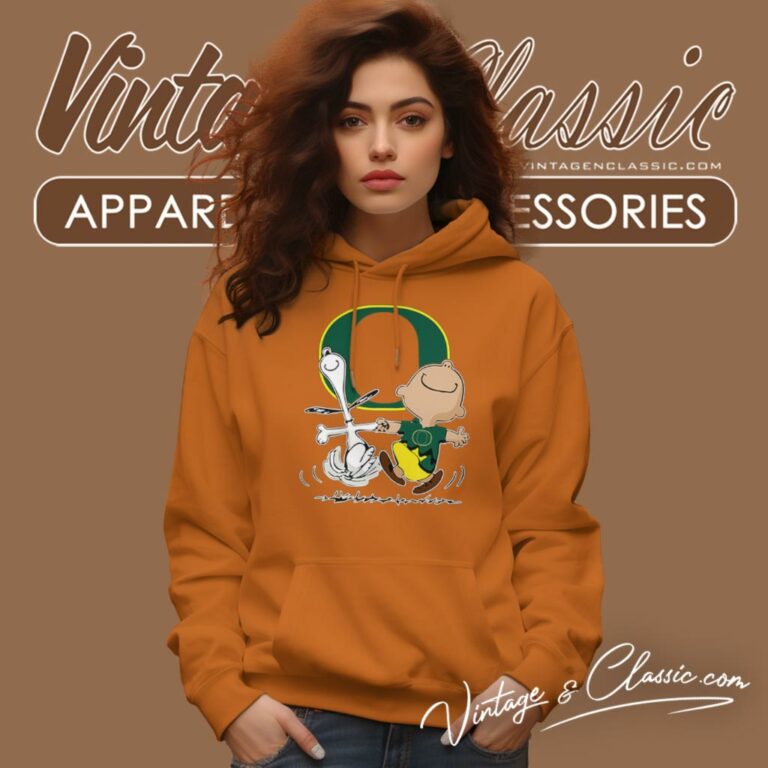 Oregon Ducks Snoopy Charlie Brown Dancing Hoodie Oregon Ducks Snoopy Charlie Brown Dancing Hoodie