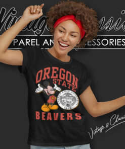 Oregon State Beavers Mickey Mouse Shirt Osu Ncaa Disney Women T Shirt