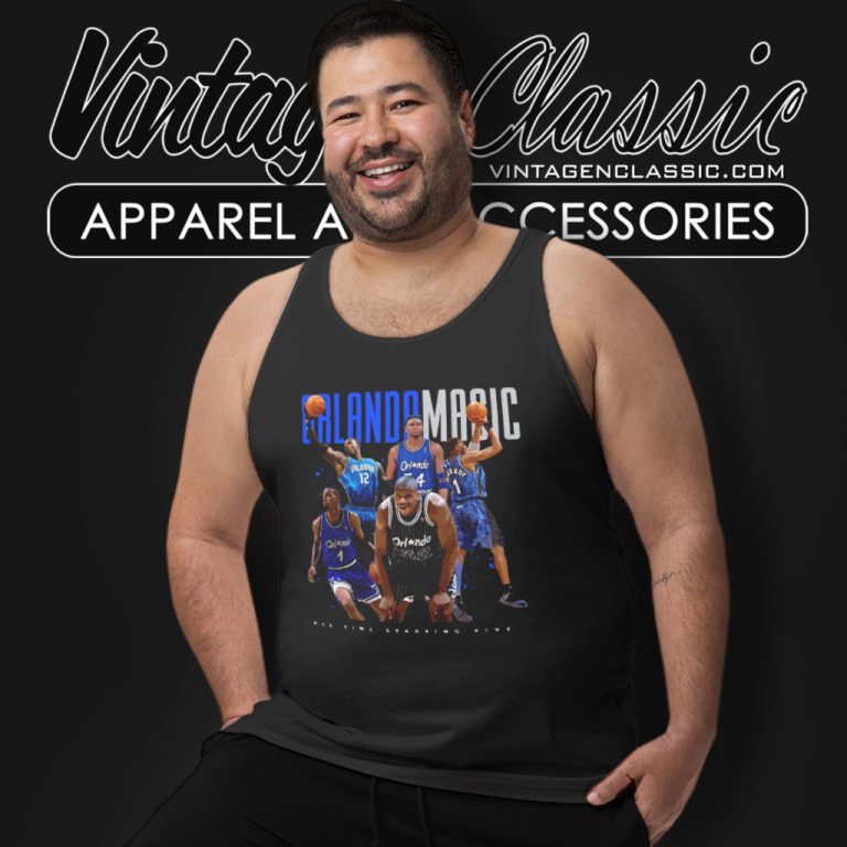 Orlando Magic All Time Starting Five Tank Top Racerback Orlando Magic All Time Starting Five Tank Top Racerback