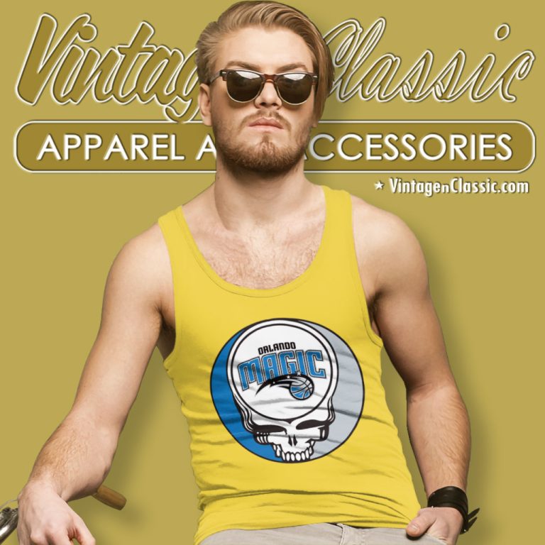 Orlando Magic Grateful Dead Steal Your Face Tank Top Racerback Orlando Magic Grateful Dead Steal Your Face Tank Top Racerback