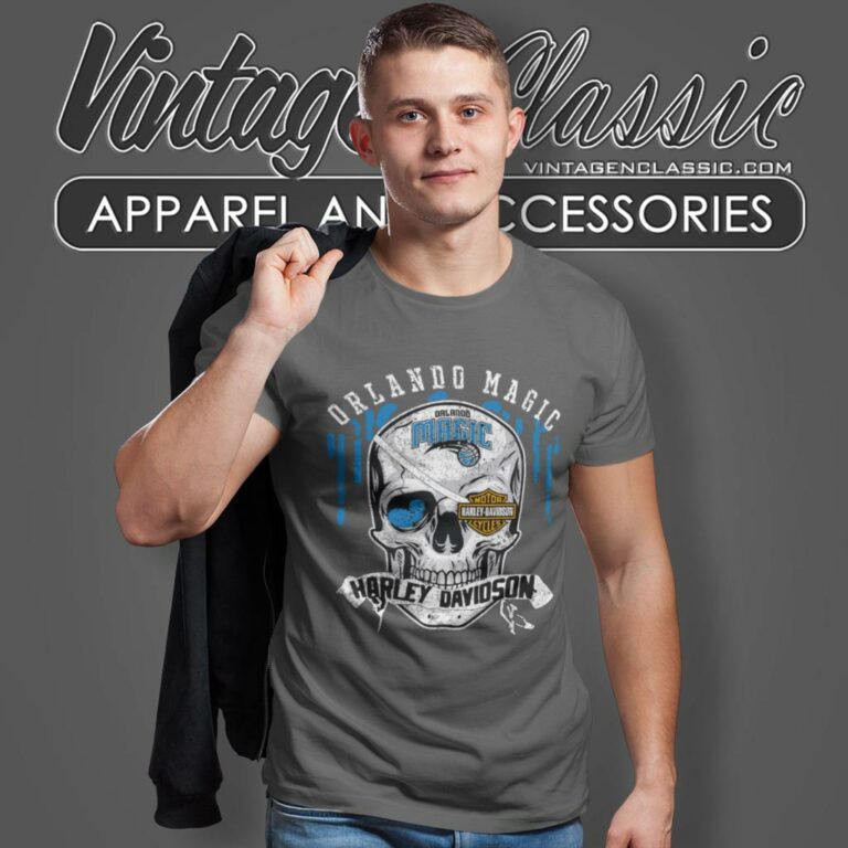 Orlando Magic Harley Davidson Skull T Shirt Orlando Magic Harley Davidson Skull T Shirt