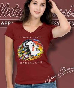 Osceola Mascot FSU Shirt Florida State Seminoles University 6 Osceola Mascot Fsu Shirt Florida State Seminoles University V Neck TShirt