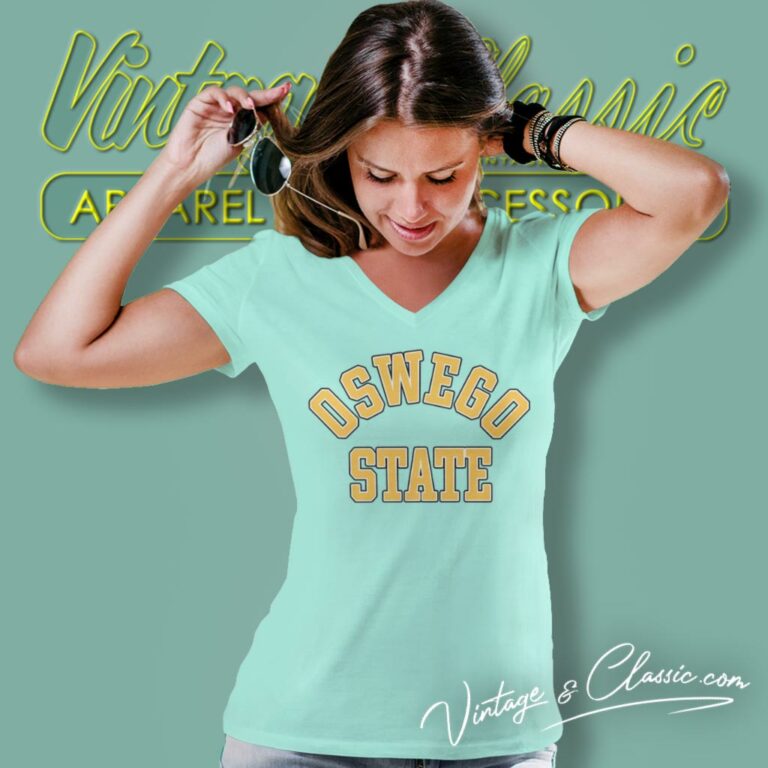 Oswego State University V Neck TShirt Oswego State University V Neck TShirt