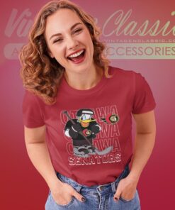 Ottawa Senators Donald Duck Hockey Shirt Women T shirt