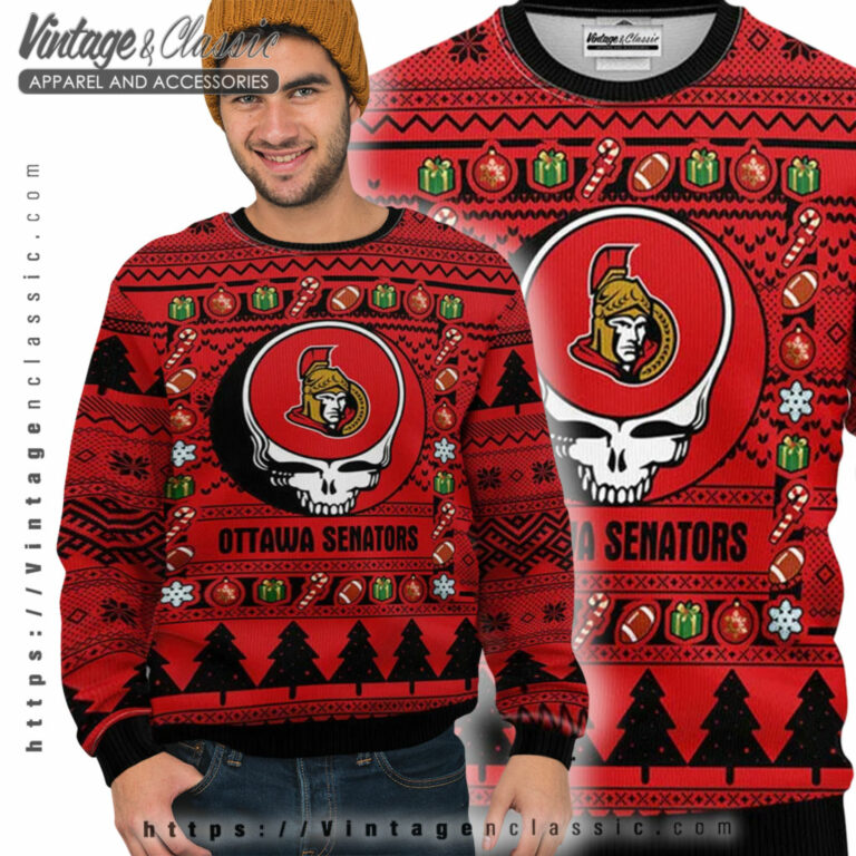 Ottawa Senators Grateful Dead Ugly Sweater Ugly Sweater Ottawa Senators Grateful Dead Ugly Sweater Ugly Sweater