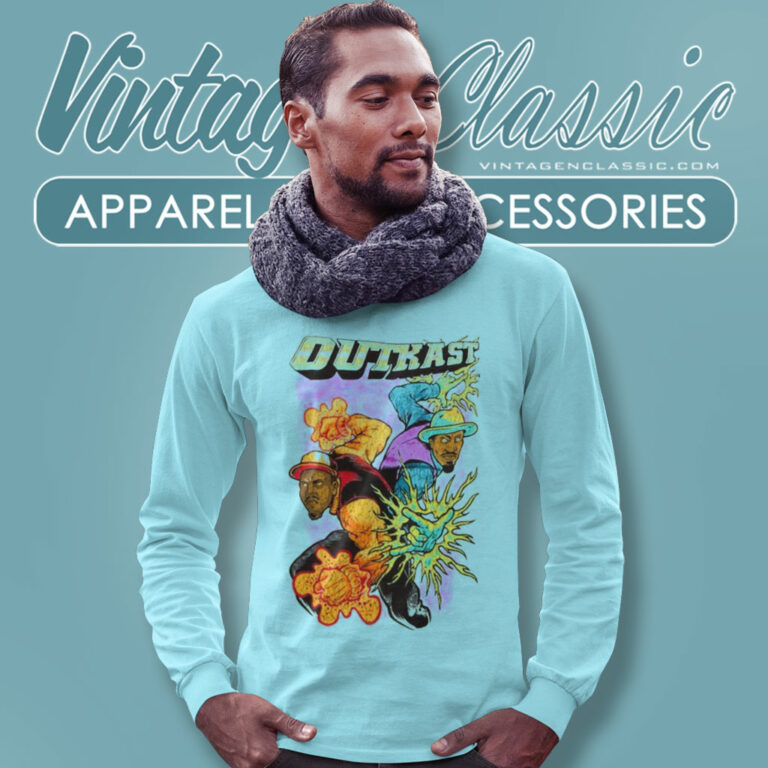 Outkast Shirt Adult Graphic Comic Cartoon Long Sleeve Tee Outkast Shirt Adult Graphic Comic Cartoon Long Sleeve Tee