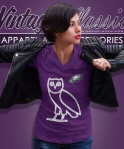 Ovo Midnight Green Philadelphia Eagles Og Owl V Neck TShirt