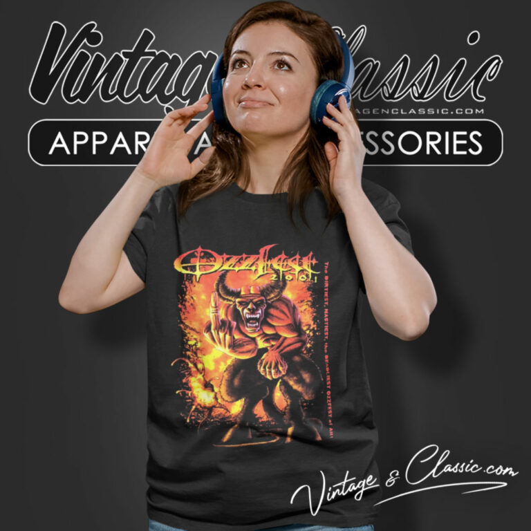 Ozzy Osbourne 2001 Ozzfest Women T Shirt Ozzy Osbourne 2001 Ozzfest Women T Shirt