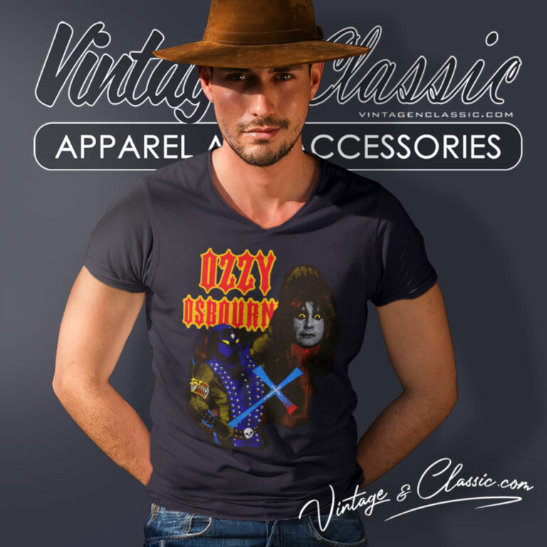 Ozzy Osbourne Decapitation V Neck TShirt 4 Ozzy Osbourne Decapitation V Neck TShirt 4