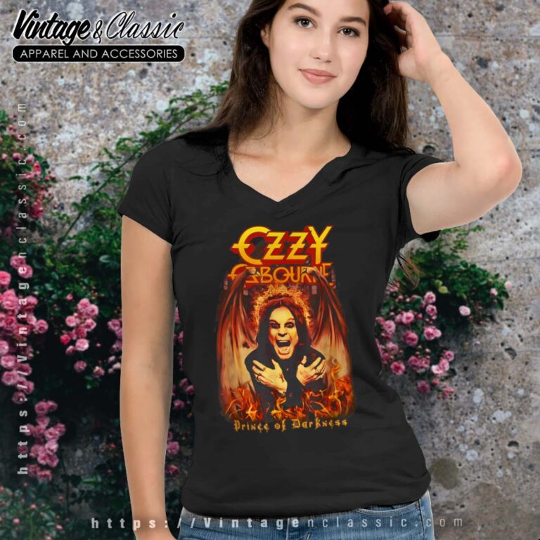 Ozzy Osbourne Demon Wings Vneck Ozzy Osbourne Demon Wings Vneck