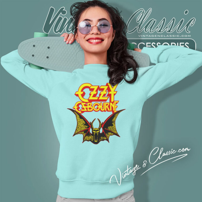 Ozzy Osbourne Devil Bat Sweatshirt Ozzy Osbourne Devil Bat Sweatshirt