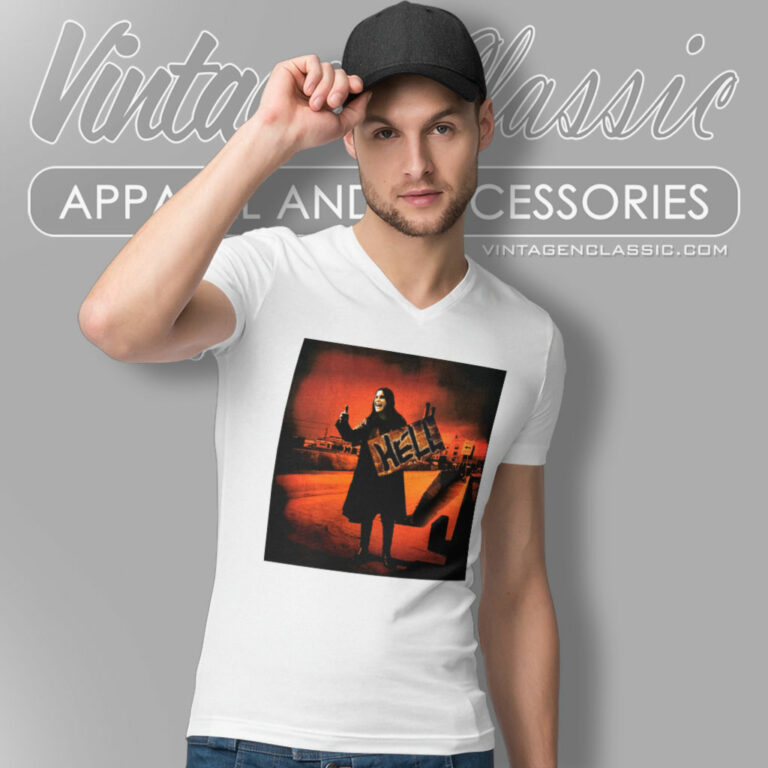 Ozzy Osbourne Hell V Neck TShirt Ozzy Osbourne Hell V Neck TShirt