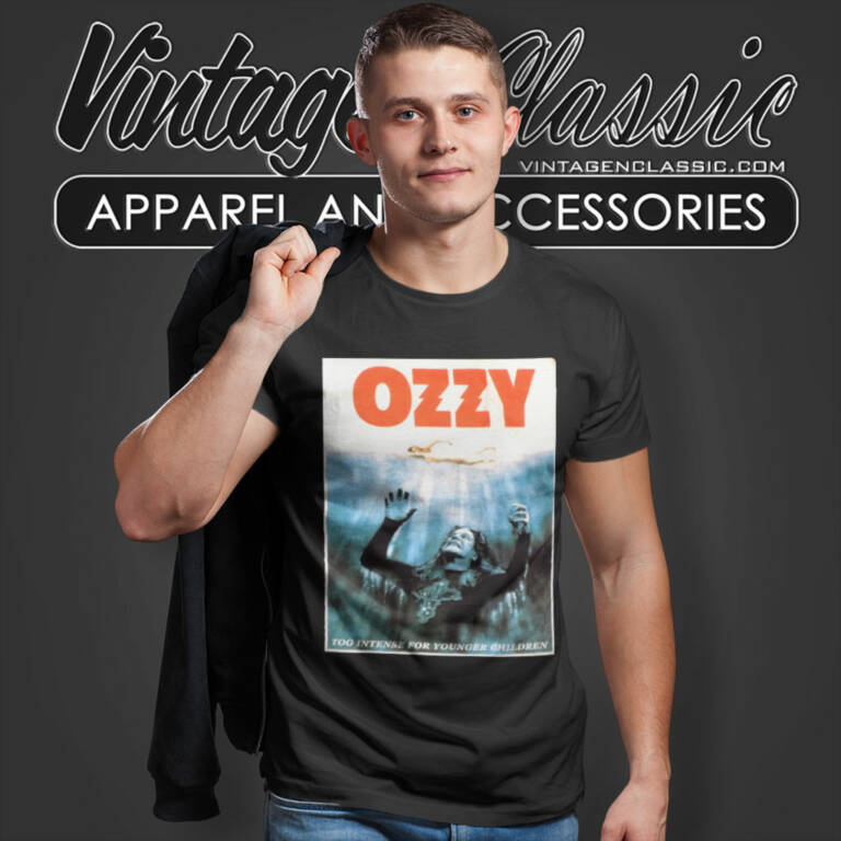 Ozzy Osbourne Jaws Inspired Tour T Shirt Ozzy Osbourne Jaws Inspired Tour T Shirt