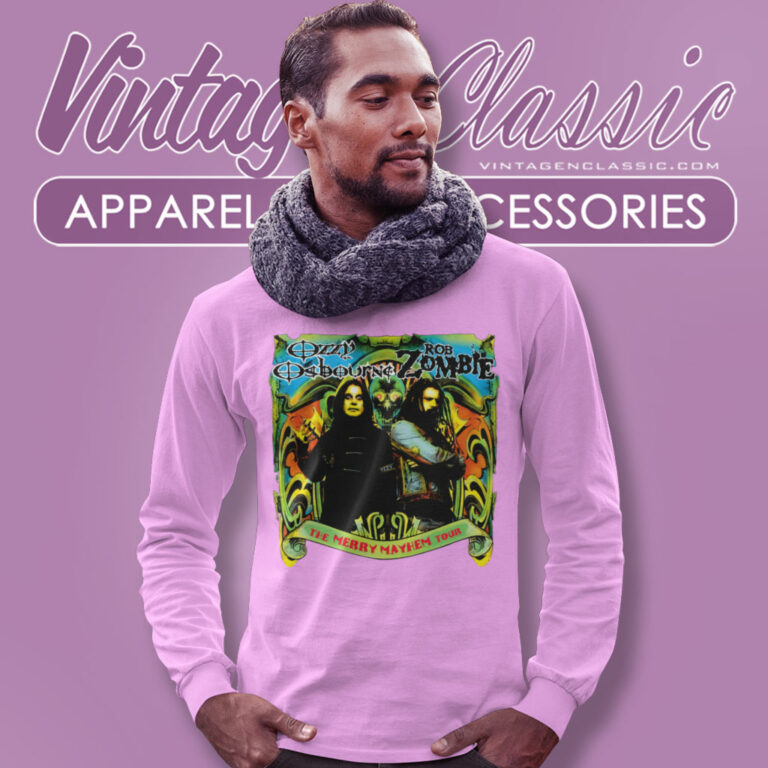 Ozzy Osbourne Merry Mayhem Tour Long Sleeve Tee Ozzy Osbourne Merry Mayhem Tour Long Sleeve Tee