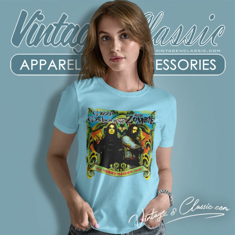 Ozzy Osbourne Merry Mayhem Tour Women T Shirt Ozzy Osbourne Merry Mayhem Tour Women T Shirt