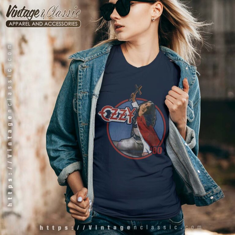 Ozzy Osbourne Ozzy 80 Vneck Ozzy Osbourne Ozzy 80 Vneck