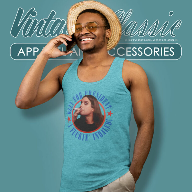 Ozzy Osbourne Ozzy For President Tank Top Racerback Ozzy Osbourne Ozzy For President Tank Top Racerback