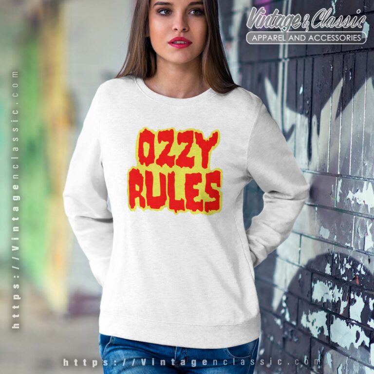 Ozzy Osbourne Ozzy Rules Sweatshirt Ozzy Osbourne Ozzy Rules Sweatshirt